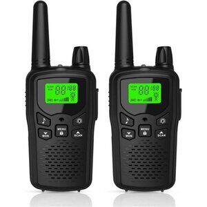 Long Range Walkie Talkies with 22 FRS Channels, Adults with Lamp, VOX, LCD
